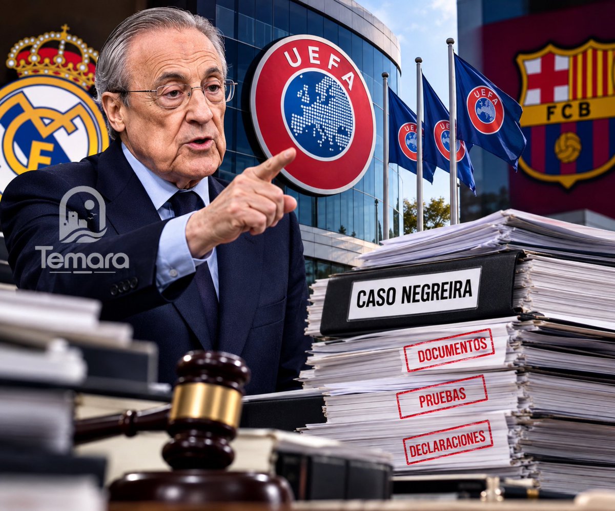 Temaracity4's tweet photo. 🚨 ÚLTIMA HORA: La UEFA ha recibido nueva documentación del Real Madrid sobre el caso Negreira.

🇪🇸 Según medios españoles, el expediente incluye unas 50.000 páginas.

👀 El procedimiento de la UEFA sigue abierto desde 2023. https://t.co/vGMes9AbOJ