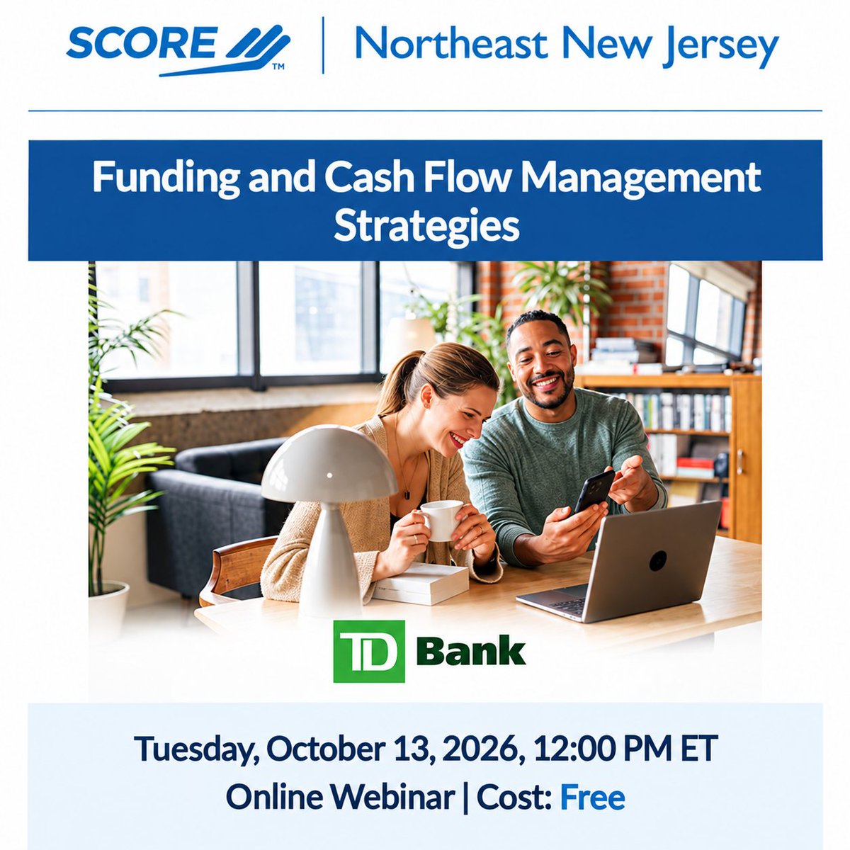 HudsonLatin's tweet photo. #LiveWebinar | Strong sales don’t always translate into strong #cashflow. For small businesses—particularly those taking on larger contracts—managing the timing of #revenues and expenses can be critical to maintaining financial stability. @SCORENENJ https://t.co/OsPXR4HFxX https://t.co/8Oqr36WCbT