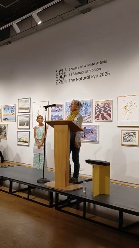 B_Strawbridge's tweet photo. Something very unexpected and lovely happened yesterday... and I'm still pinching myself that my name is on this gorgeous medal from the BTO.

Best evening ever!!! 

AND I got to see this year's amazing Society of Wildlife Artists exhibition, too! https://t.co/7BkKAOXQtX