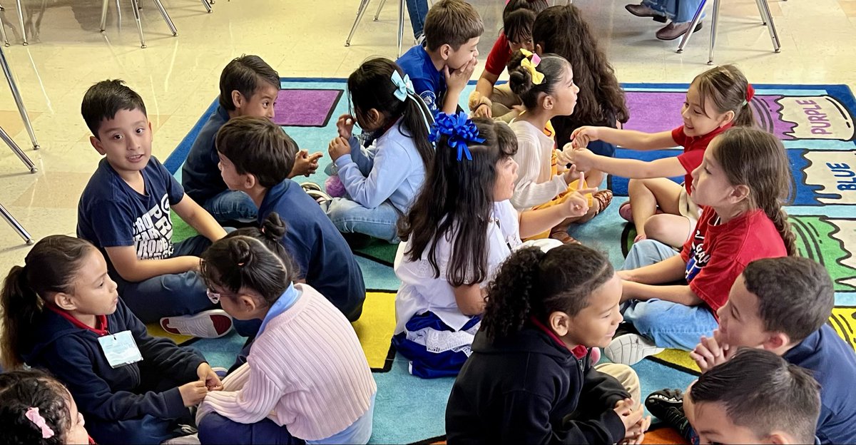 ArtTeacherAlli's tweet photo. Every art class starts with a Do Now followed by Good News, a tool I learned from @teachworthy and @iheartckh. We share first with turn and talk and then whole group (with the talking hat!). It’s a great way to build artist communities and connect with our @KennedyCougs 🐾❤️ https://t.co/i8K9xr4lJG