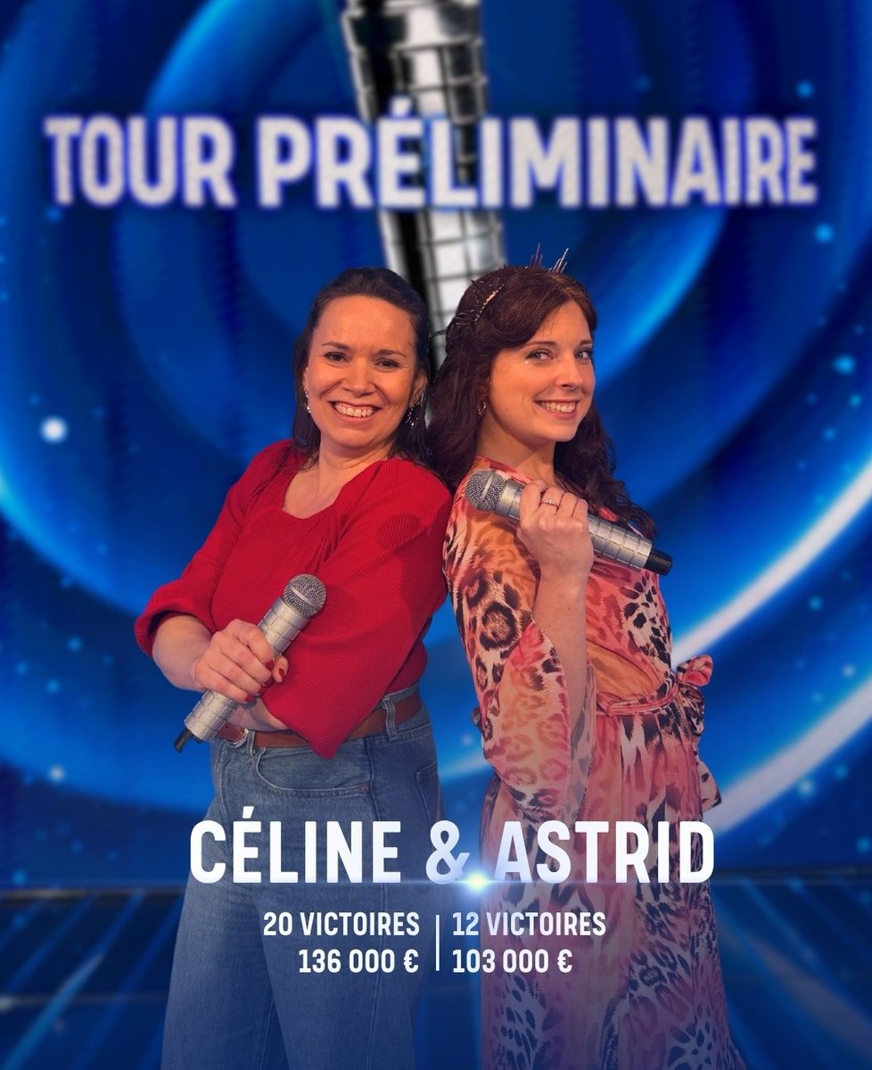 NOPLP_infos's tweet photo. La deuxième demi-finale du tour préliminaire oppose Céline (n°1) à Astrid (n°3) ! #NOPLP https://t.co/0U6IXHgTMe
