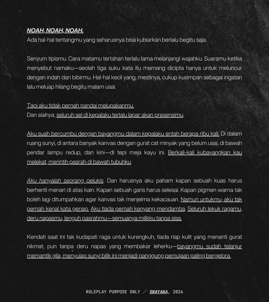 KIDUNGANARKl's tweet photo. ️️ ️️ 
#PROMPTIDEASKINKTOBER
CW : erotica , sexual content , obsessive / possessive behavior , masturbation
️️ ️️ https://t.co/jjZvJcnUo9