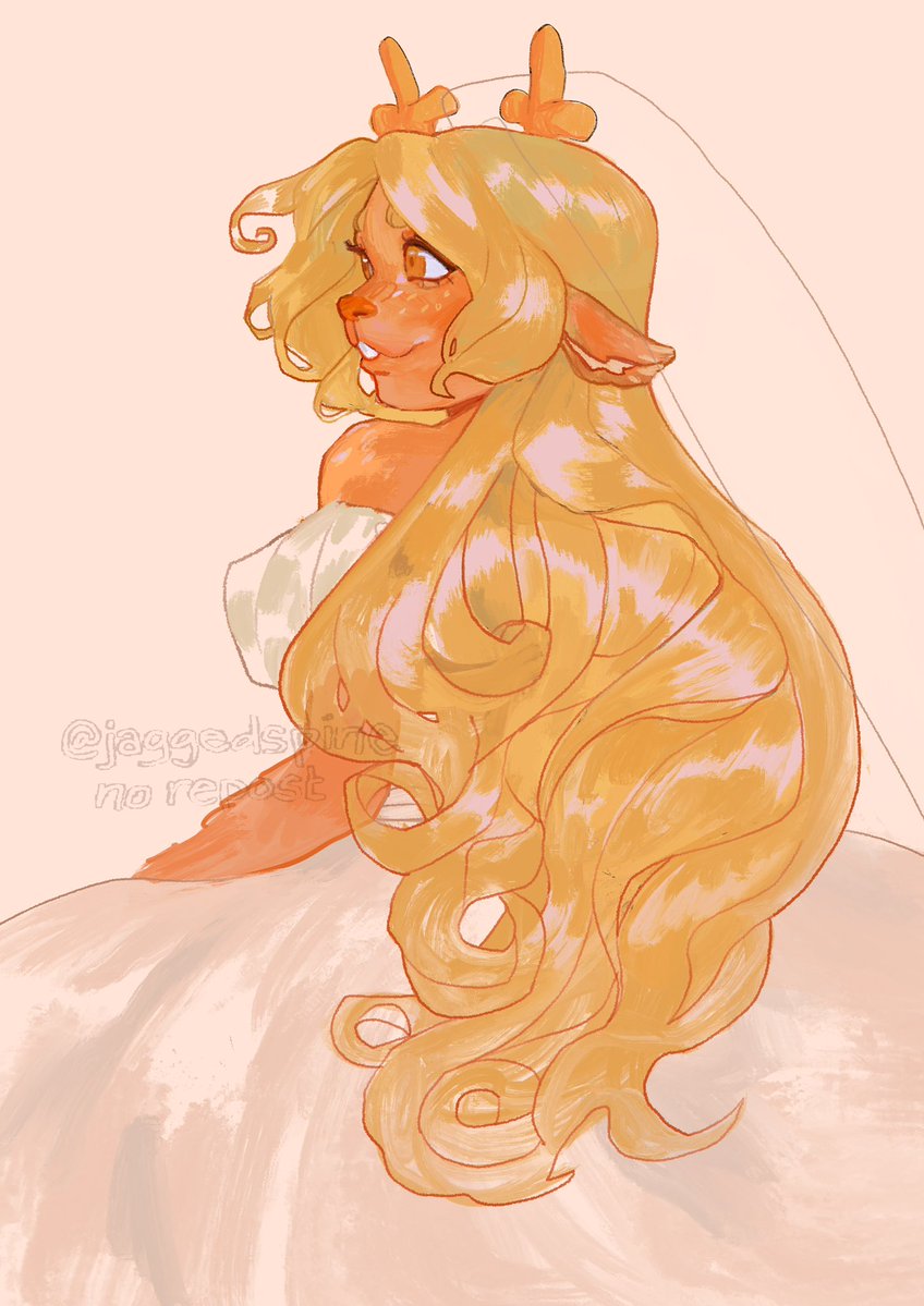jaggedspine_'s tweet photo. bride to be https://t.co/HtJLjiPHP3