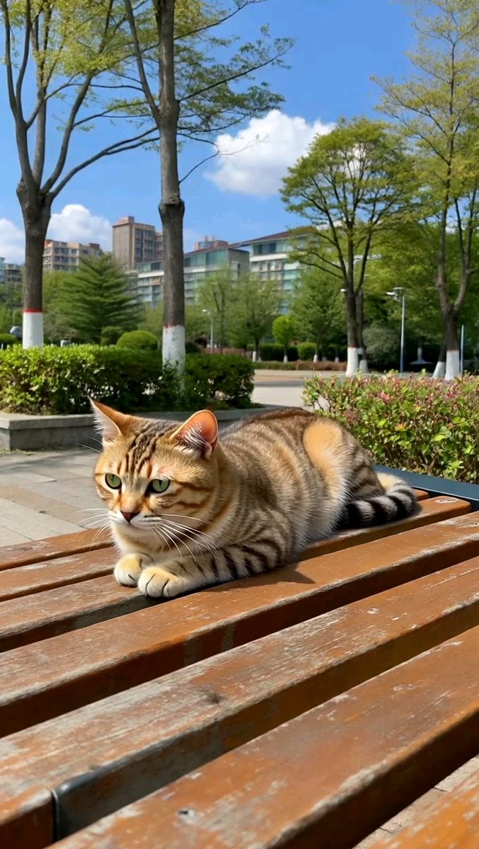 jeffr_loop_39's tweet photo. The sun sets behind the old mango stand, and a little cat is comfortably lying on the stone steps, as if waiting for its owner who went to buy lemon tea. https://t.co/JtUWz1MmX0