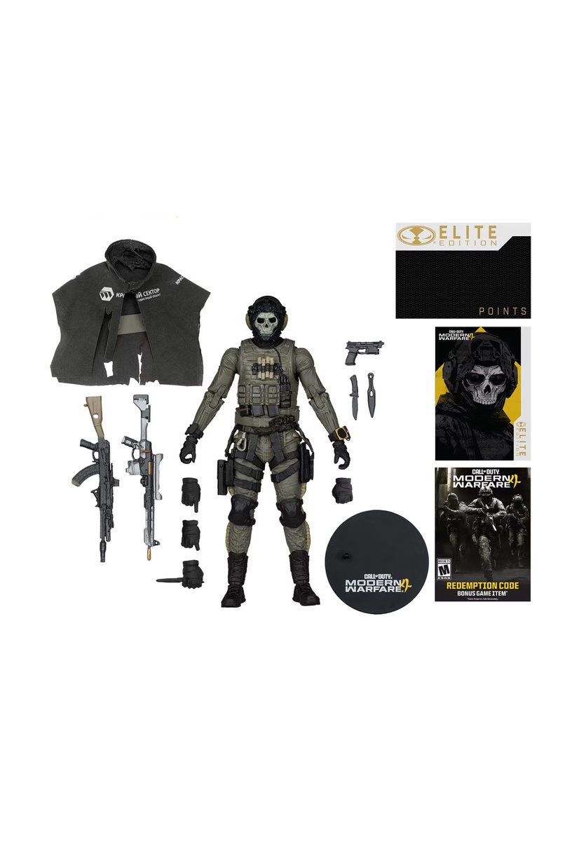 DETONATEDcom's tweet photo. NEW Modern Warfare 4 'Ghost' Figure at McFarlane Toys REVEALED 👀

💥 Purchase for EXCLUSIVE In-Game Weapon Charm on Launch — available for Pre-Order Now. https://t.co/cSIDtQnkEf