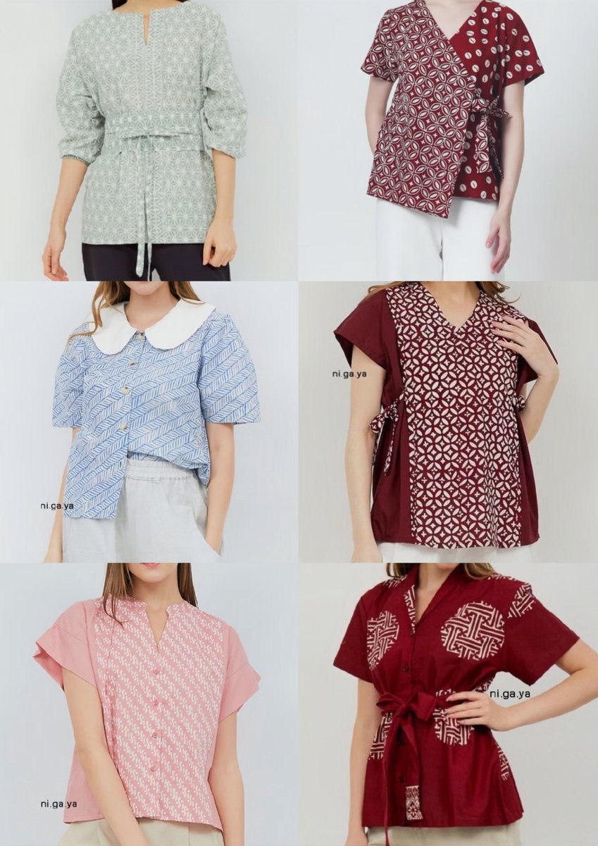 haniiisaurus's tweet photo. Selamat Hari Batik Nasional✨️🌸

Rekomendasi atasan batik lengan pendek, bahan katun, mulai dari ukuran S sampai all size, banyak pilihan warna

-a thread https://t.co/eZt9VwCUMH