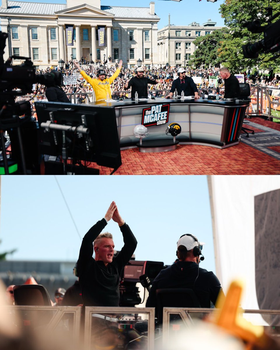 TheIowaHawkeyes's tweet photo. Let’s have a day, @PatMcAfeeShow 😤 https://t.co/9bSV0rb3Cx