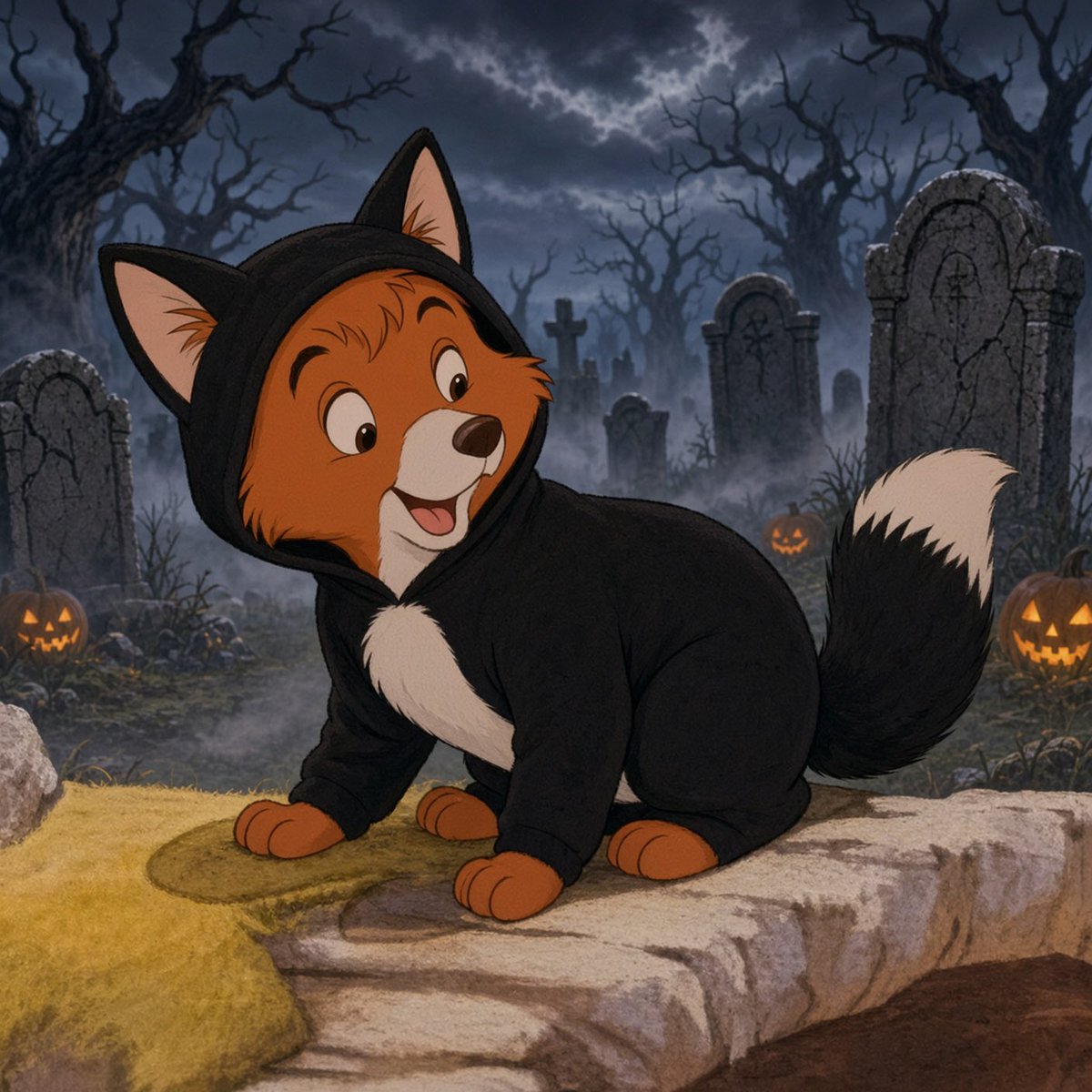1HuntingHound's tweet photo. #NewProfilePic
Looks like October started. And to start the month off, I made us costumes for the following: My best friend @FluffyFox_Tod and my big cousin @HoundDogBuck. https://t.co/LwxLN52O6z