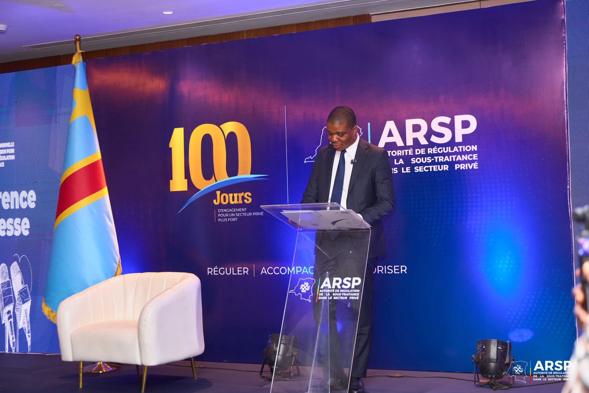 Info_sureri's tweet photo. 🚨🇨🇩 ARSP : BELÉSHAYI KASANDA PRÉSENTE SON BILAN DE 100 JOURS
Le DG de l’ARSP a présenté les premières actions de sa gestion, axées sur la digitalisation, le renforcement des contrôles, la réorganisation administrative et l’accompagnement des entrepreneurs congolais. https://t.co/4kxkvOvgZa