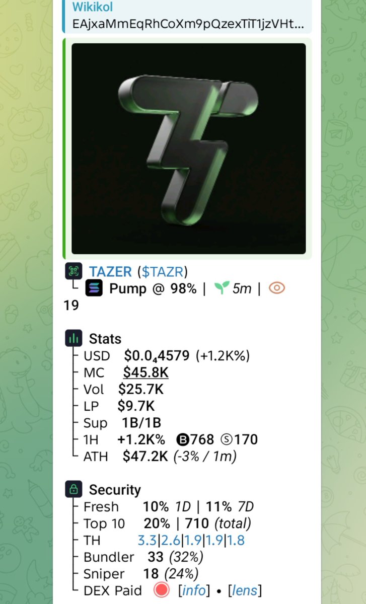 WikiKol1's tweet photo. Watch your entry on $TAZR
CA
EAjxaMmEqRhCoXm9pQzexTiT1jzVHtWpsh3UcWkepump
#SMNO #CRYPTOAI #CRYPTOCLARITYACT #MEMECOIN #AUSTRALIA #ITALY #USA https://t.co/mw4l6vNz6u