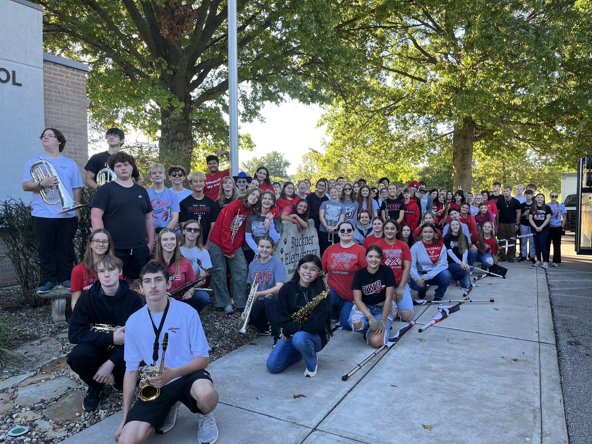 FortORWB's tweet photo. Tour is done, now for the pep assembly and football game.  14 Fight Songs so far. https://t.co/e5oe7nyTsK