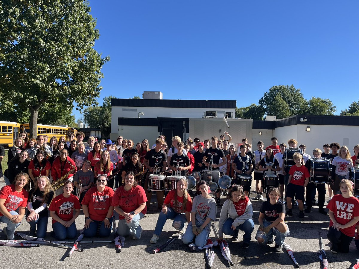 FortORWB's tweet photo. Tour is done, now for the pep assembly and football game.  14 Fight Songs so far. https://t.co/e5oe7nyTsK