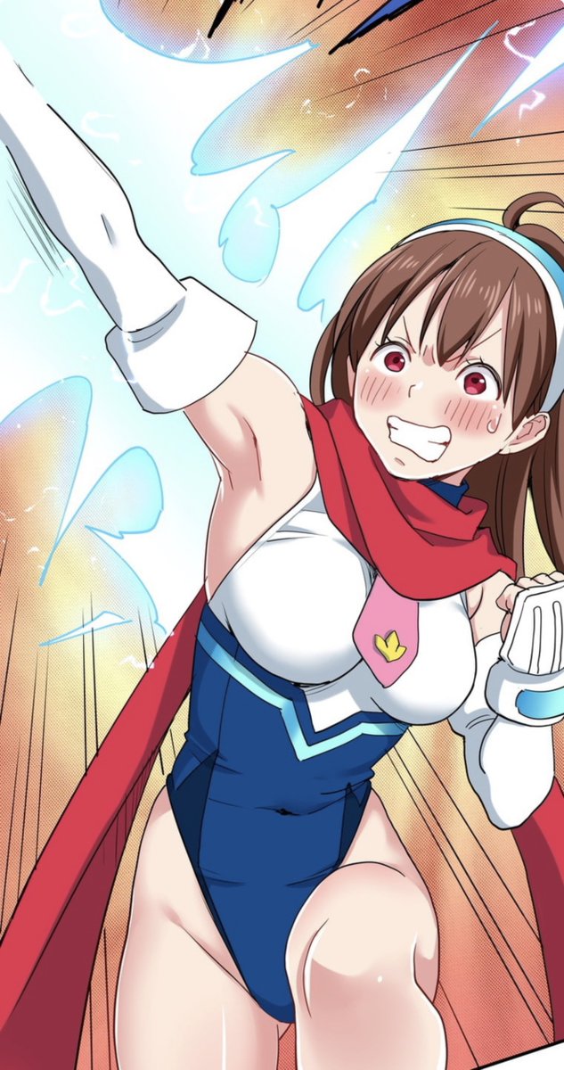 macosee4's tweet photo. 大好きなセンパイとチューするため、ヒーローになって異星人と戦う後輩ちゃん。
けど、ときどきスーツがバグって恥ずかしい目にあっちゃいます。
遊んだり、おいしいものを食べたり、戦ったり殺したりする日常バトル漫画。
『#後輩ちゃん星戦』ピッコマで配信中です。
https://t.co/OKdfRp3WSk https://t.co/NkgcIA0Urp