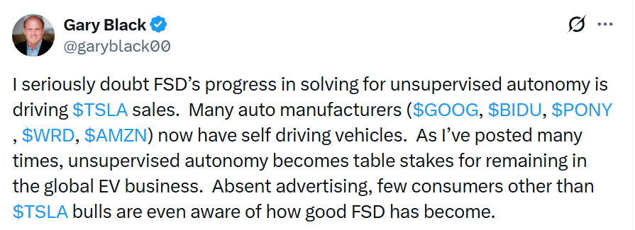 $TSLA - RETARTD ALERT!  @​elonmusk 

I know at least 3 people in the last week bought Tesla because of FSD!

How the Heck People listen to these Clowns on X! 
 