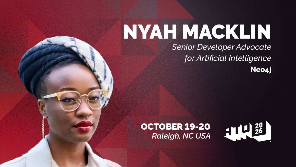 AllThingsOpen's tweet photo. We're thrilled to have Nyah Macklin, Senior Developer Advocate for Artificial Intelligence for @neo4j, presenting "One Function Changed. What Breaks Next?" at #AllThingsOpen! https://t.co/BPT9bl1awb https://t.co/sgIz37nhdT