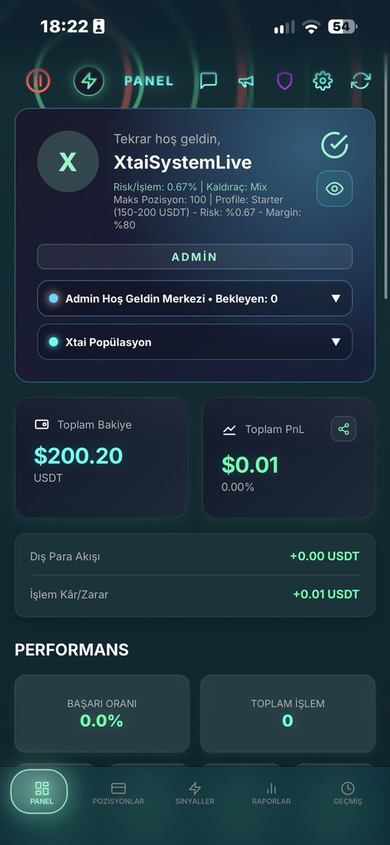 XTAIntelligence's tweet photo. 4 yıllık testin ardından XTAI Tam Otonom Trade canlıda! 🚀
Milyarlarca veriyle balinalara meydan okuyoruz. Sistem 7/24 sizin için çalışır, siz kazanırsınız. 🦾
🔗 https://t.co/2bF4oVwslz
Xtai App v2.10.19+232
Xtai Core v3.25.4+1044
02.10.2026 18:14
#XTAI #AiTrading https://t.co/xGvGxyhrby