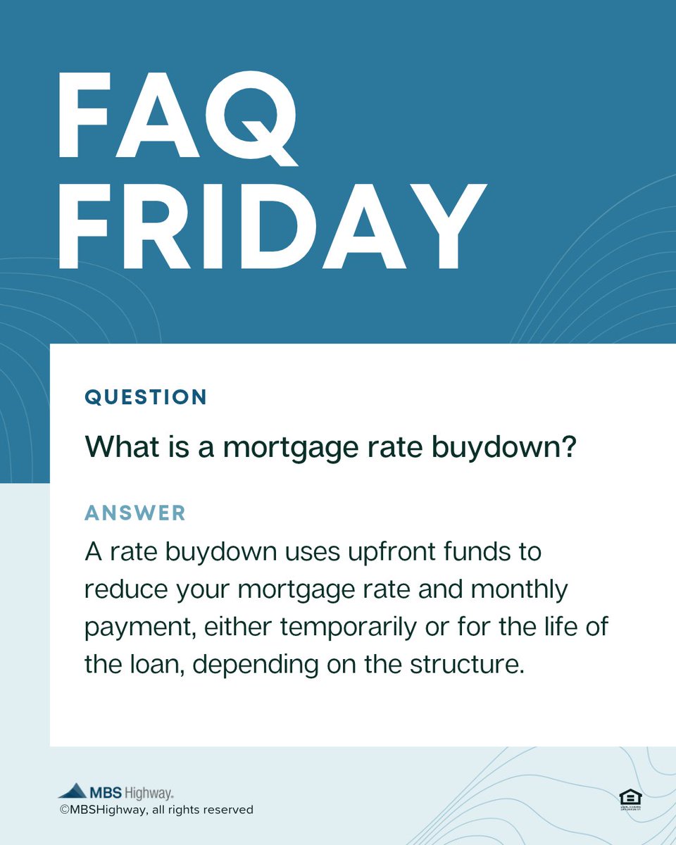 AaronKopelson's tweet photo. A lower mortgage payment doesn't always require waiting for rates to fall. A rate buydown can lower your mortgage rate using funds paid upfront, and in some cases the seller may contribute toward the cost. Potential savings depend on the loan amount, rate, and how long you keep the mortgage. Want to see if a buydown could make sense for you? Send me a message. I'm happy to help you compare the upfront cost with the potential monthly savings.