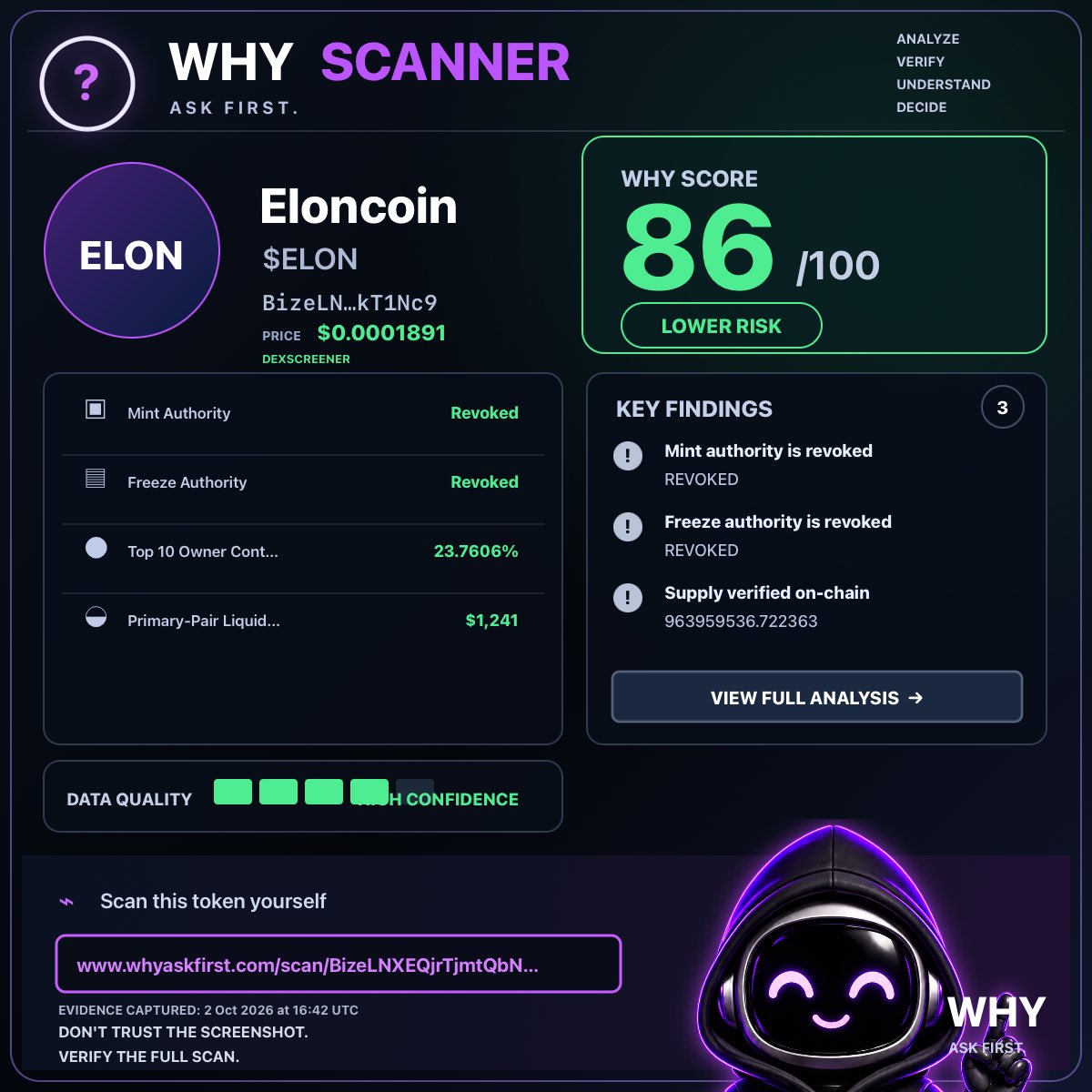 zayla_ox's tweet photo. @WhyCoinAF Sol - A7z8aHwBJtQ9jLa2MBBvfhgsgMzWnNPNRgo4iHqaVKD1

Staying positioned for the launch, $WHY to the moon https://t.co/z4qtT3qOEf