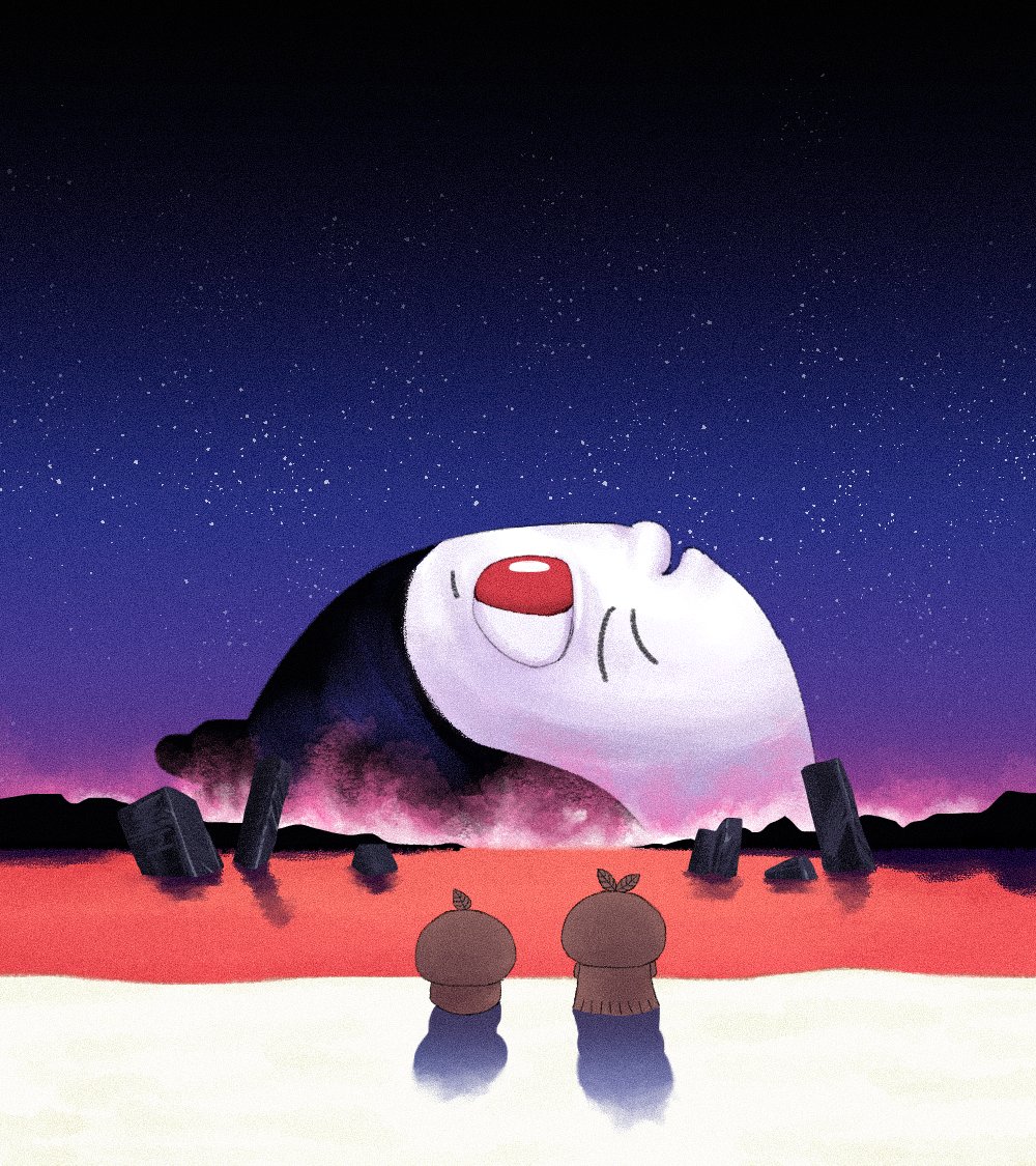 meaning__of's tweet photo. The End of the Mermaid Island    

#ちいかわ #chiikawa #evangelion https://t.co/CZVlRFVwru