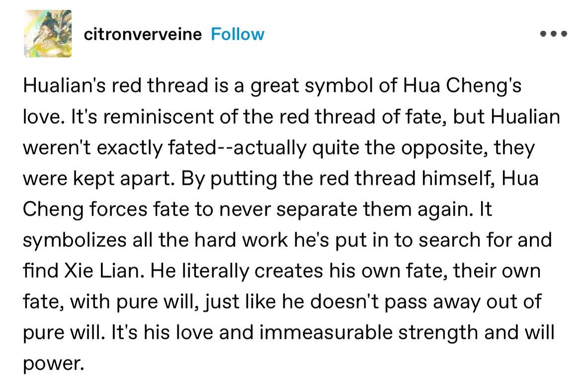 nicoreadsaboss's tweet photo. #Ihuacheng #huachengxxielian #xielian #xielianxhuacheng #tgcf #tiguancifu #heavenofficialsblessing #tumblr love that he said “Fuck Destiny” and got himself a husband it’s truly beautiful his best quality https://t.co/l467JiGXXs