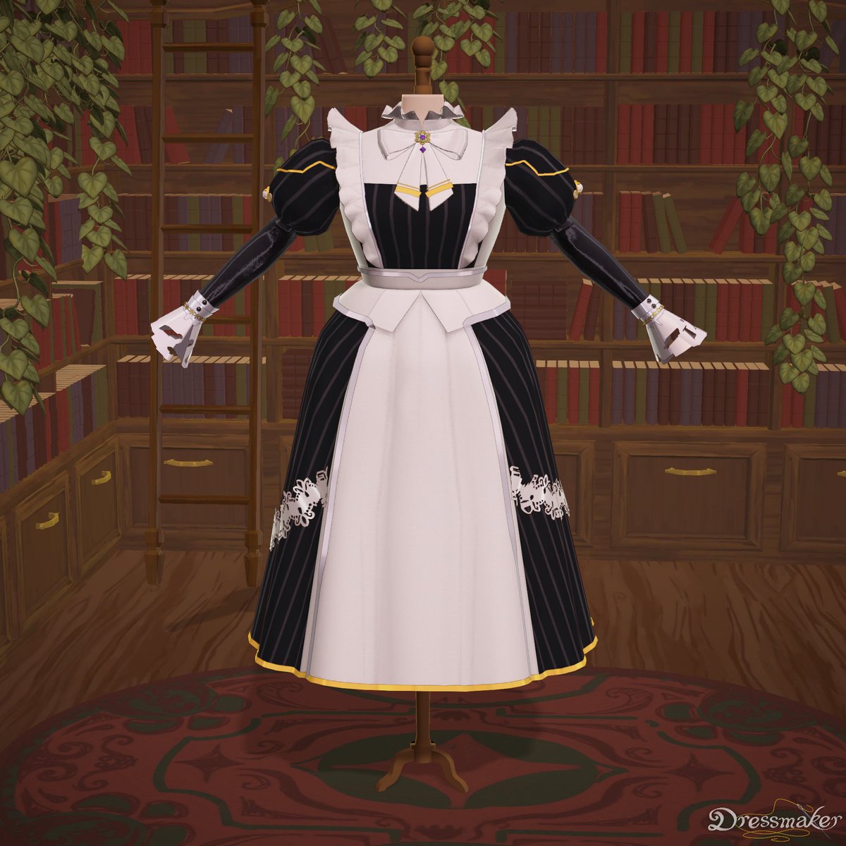 shineamonchan's tweet photo. I tried my hardest to make Kurara's dress in dressmaker! I'm so excited to see her 3D!!! #Klaracharmwood https://t.co/4wI3VNB0B1