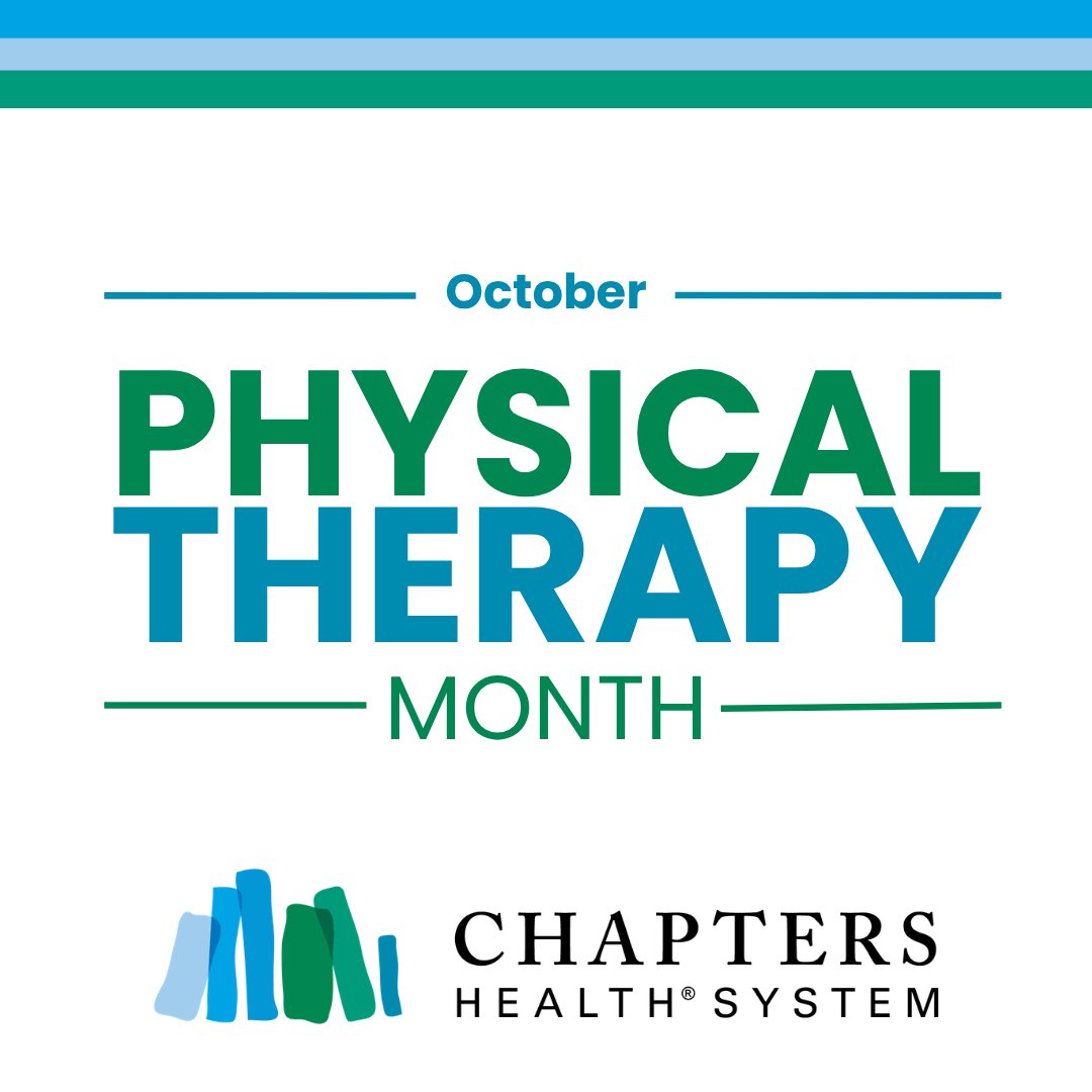 Chapters_Health's tweet photo. Happy National Physical Therapy Month to the amazing PT professionals across our care network! Thank you for bringing your passion and expertise to patients every single day.
#PhysicalTherapy #PTAppreication #PTMonth https://t.co/sxDCi4su6b
