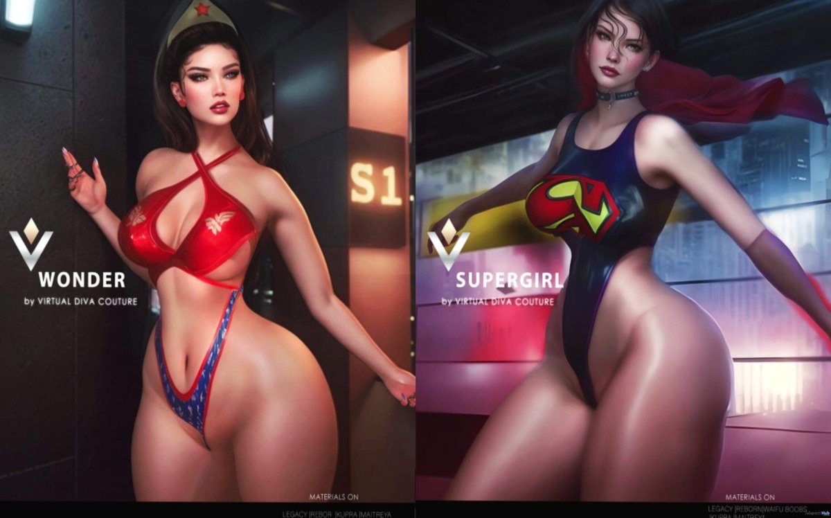 TeleportHub's tweet photo. Wonder &amp; Supergirl Outfits October 2026 Group Gift by VIRTUAL DIVA - Teleport Hub - Second Life Freebies - #secondlife #freebies #slfreebies #teleporthub #slnews

https://t.co/5fRkGORqG8 https://t.co/nXSdS8HRXS