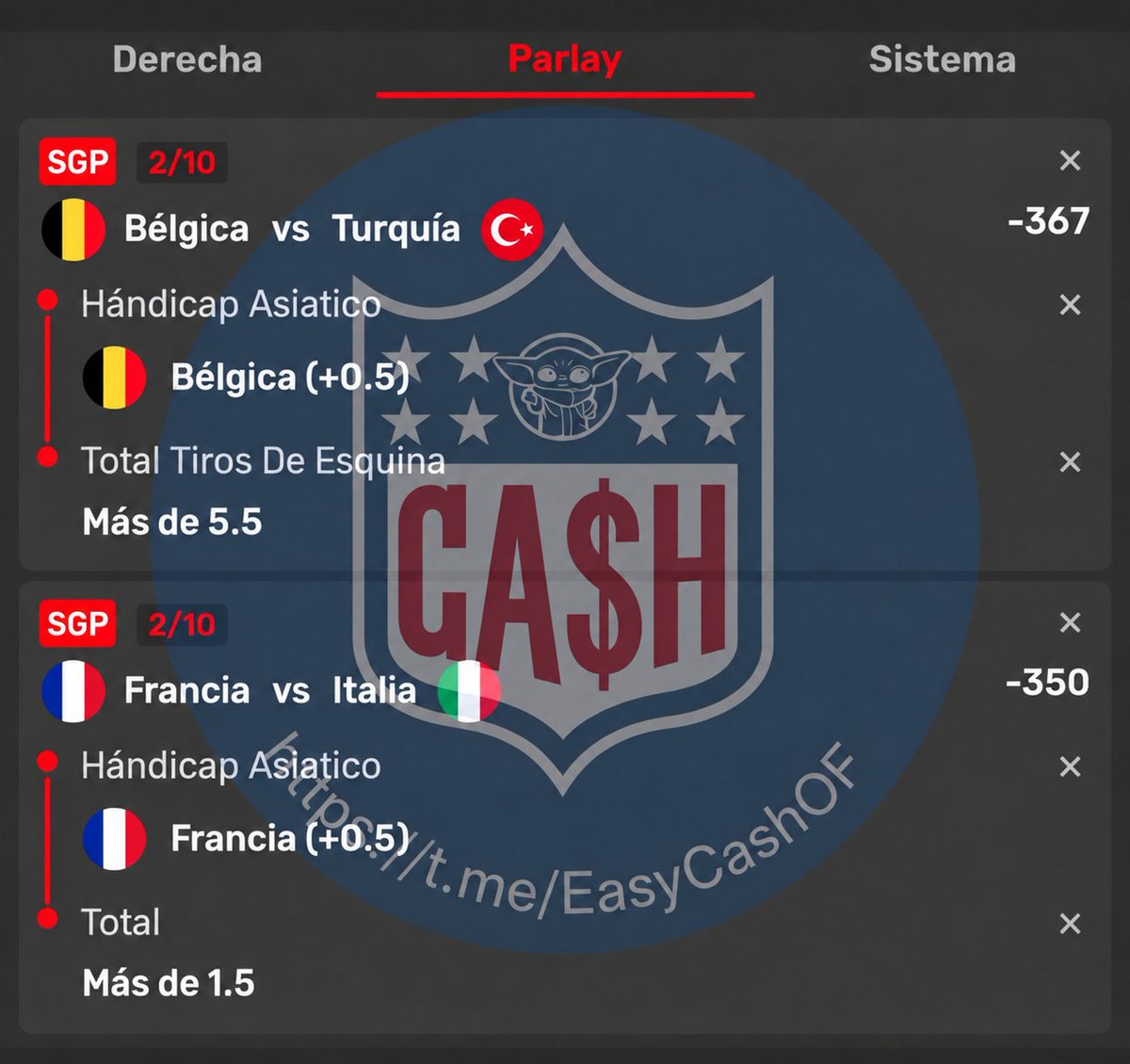 AdrianoPicks_MX's tweet photo. 🚨 𝗣𝗜𝗖𝗞 𝗗𝗘 𝗚𝗔𝗟𝗟𝗜𝗧𝗢 𝗩𝗜𝗣 🐓

💣 Gallito se mete con un parlay de 2 partidos y nosotros vamos con 𝗦𝗧𝗔𝗞𝗘 𝟭𝟬. Bélgica y Francia son las encargadas de sacar esta jugada 🔥

Más apuestas 𝗚𝗥𝗔𝗧𝗜𝗦 de #GallitoVIP 👇
https://t.co/TJscdKTHoL https://t.co/5lXscoUq2v