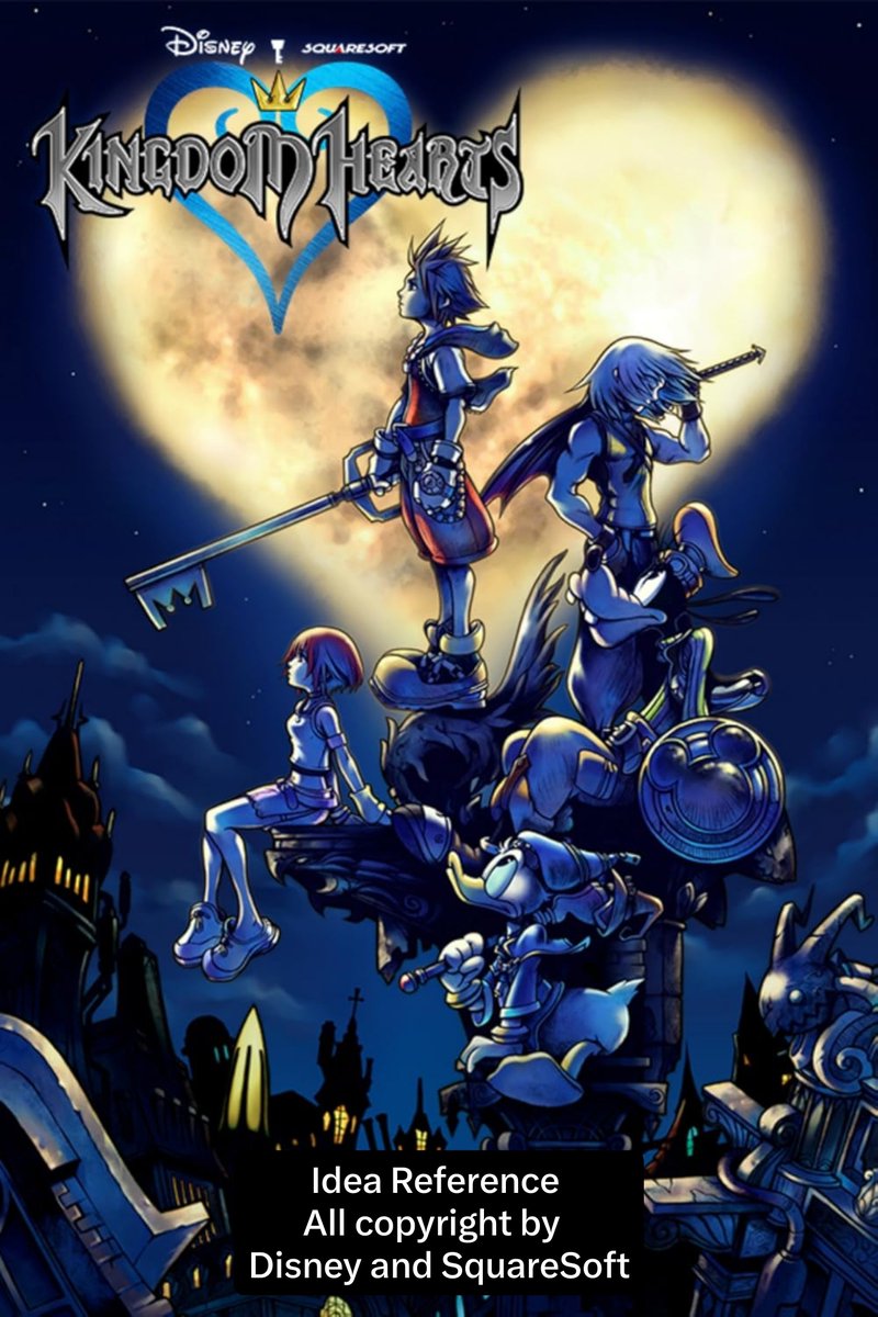 exsvira's tweet photo. I’m tabling at a booth, and while sitting here. I suddenly got this idea! I turned Sonic and the Black Knight into a Kingdom Hearts-style poster. Not bad, if I say so myself! 😆 I should color them when I’m free. https://t.co/eB9LWVWfW8