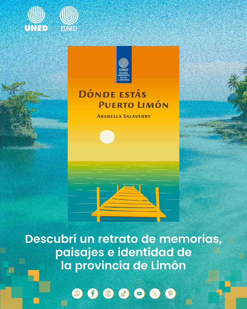 editorial_uned's tweet photo. 📚 Hay ciudades que siguen con nosotros después del viaje. Descubrí Dónde estás Puerto Limón, de Arabella Salaverry: poesía para mirar y sentir la ciudad desde nuevas perspectivas.🌊✍️
Adquirilo en Librerías UNED: https://t.co/wHvbl8oYqk
#librosuned https://t.co/RUASxk5PCw