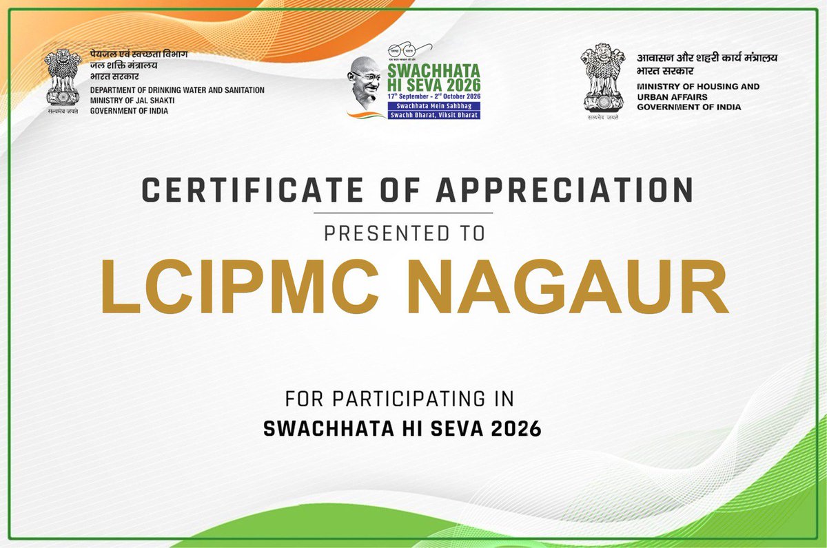 lcipmcnagaur's tweet photo. 1 अक्टूबर 2026 को LCIPMC, नागौर द्वारा #SwachhtaHiSeva अभियान चलाया गया।
वहीं दूसरी ओर नगर परिषद नागौर द्वारा सीवेज का गंदा पानी छोड़े जाने से अस्वच्छ स्थिति उत्पन्न हुई।
क्या यह #SHS की भावना के अनुरूप है?
माननीय @DmNagaur @RajGovOfficial से अनुरोध है कि मामले पर तुरंत संज्ञान https://t.co/PvqkmkE6Ld