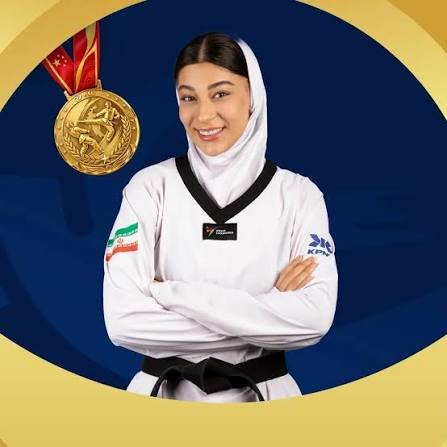 IRANinZIMBABWE's tweet photo. 🥇 Iranian taekwondo athlete Saghar Moradi (under 67kg) defeated her Uzbek opponent in the final to win gold at the Asian Games in Japan.

May we humbly shove this image in the eyes of western propagandist which talks too much about iranian women? https://t.co/uLXAqFN8VN