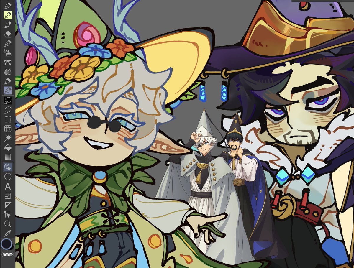 piipstachio's tweet photo. (wip/already claimed) more previews of the witch hat atelier inspired duo https://t.co/0ENIyDIj5e