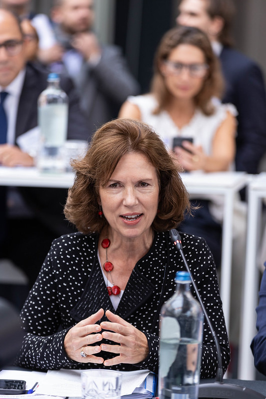 UKMisBrussels's tweet photo. Thank you @FriendsofEurope for another excellent #StateOfEU. @CWilson_FCDO  represented the UK in discussions on Europe's competitiveness, economic security and future growth. We were grateful for the opportunity to share the UK's perspective. https://t.co/epQzt0EzMf