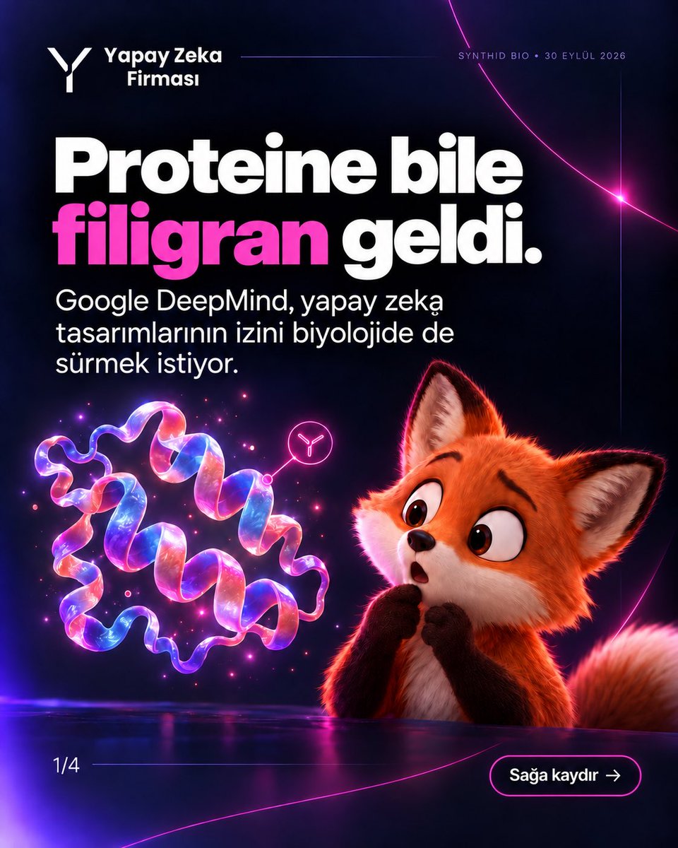 YZFirmasi's tweet photo. Yapay zeka artık sadece proteini analiz etmiyor, tasarımın içine de iz bırakıyor. ����

Google DeepMind’ın SynthID Bio yaklaşımı, AI ile üretilen proteinlere tespit edilebilir bir işaret eklemeyi hedefliyor. İlk sonuçlar, filigranlı proteinlerin performansını koruyabildiğini gösteriyor.

AI üretimi arttıkça, “nereden geldi?” sorusu da daha önemli hale geliyor.

#YapayZeka #GoogleDeepMind #SynthID #Biyoteknoloji #AIGündem