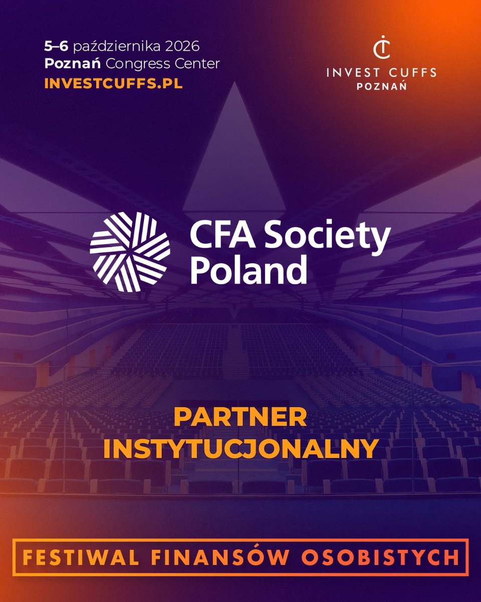 CFAPoland's tweet photo. Tuż po weekendzie widzimy się na Invest Cuffs 2026. Wspieramy tę konferencję od kilku lat, a w tym roku po raz pierwszy odbędzie się w Poznaniu. 

5 i 6 października, Międzynarodowe Targi Poznańskie  
Agenda i bilety: https://t.co/NZofbbVQmr 

#Mamwpływ #dziękiCFA #InvestCuffs https://t.co/zbKiyCGPut