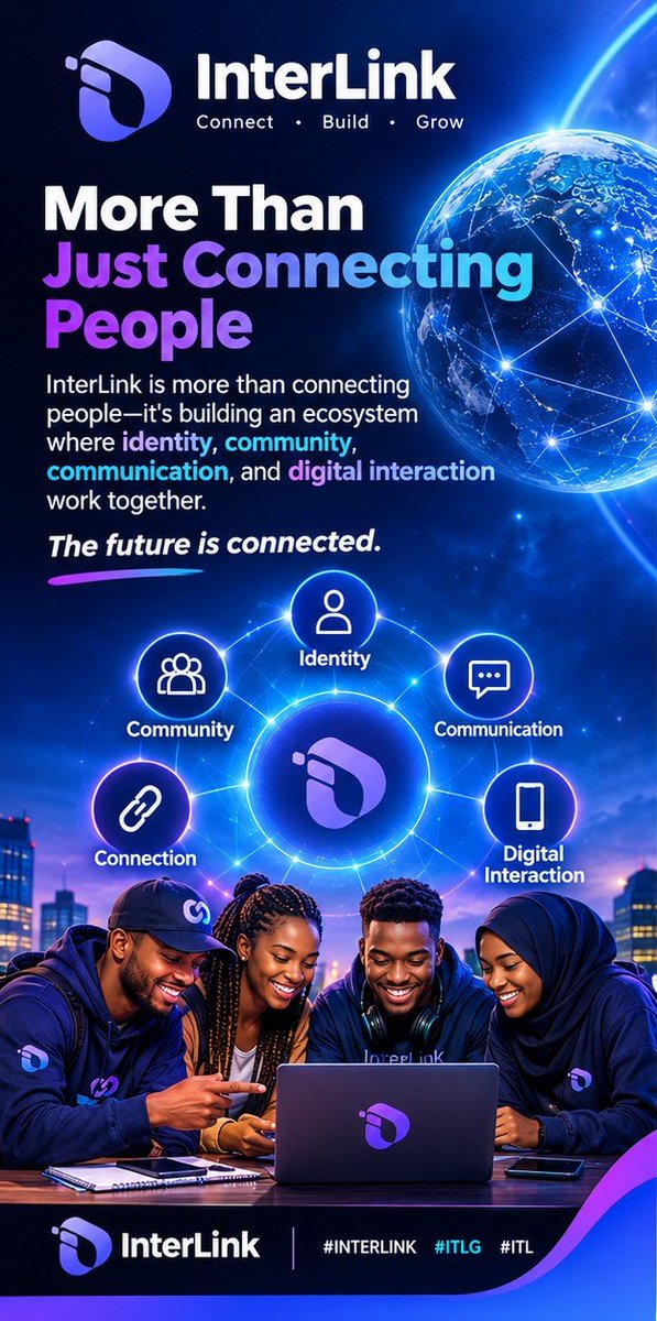 Abdulhakimskf's tweet photo. More than connecting people. 🔗
InterLink is building an ecosystem around identity, community, communication, and digital interaction.
Think bigger. Build together. 🌐
#INTERLINK #ITLG #ITL https://t.co/a7FFbCpqXG