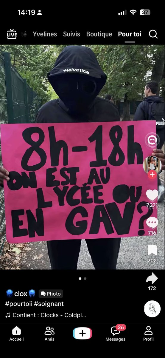 minaaa_wbn's tweet photo. Les infirmières qui font les suceuses alors que en 2019 les soignantes sont parti manifester pour le manque de personnel et les conditions de travail horribles (la plupart finissent en burn out) pour aujourd’hui venir remettre en question les revendications des lycéens ? https://t.co/O22Fk9lV8s