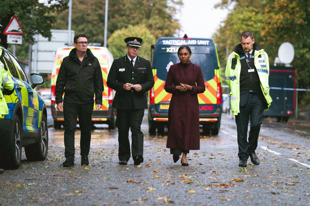 KemiBadenoch's tweet photo. One year on from the Manchester synagogue attack, we need to wake up.

Antisemitism does not begin with a terrorist killing British Jews at a synagogue. It is fuelled by many evil forces, including the relentless demonisation of the world’s only Jewish state.

The Government must never enable it.