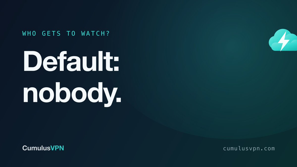 TadeasKmenta's tweet photo. Privacy isn't about having something to hide. It's about deciding who gets to watch. The right default is: nobody. https://t.co/uWoUe7picu