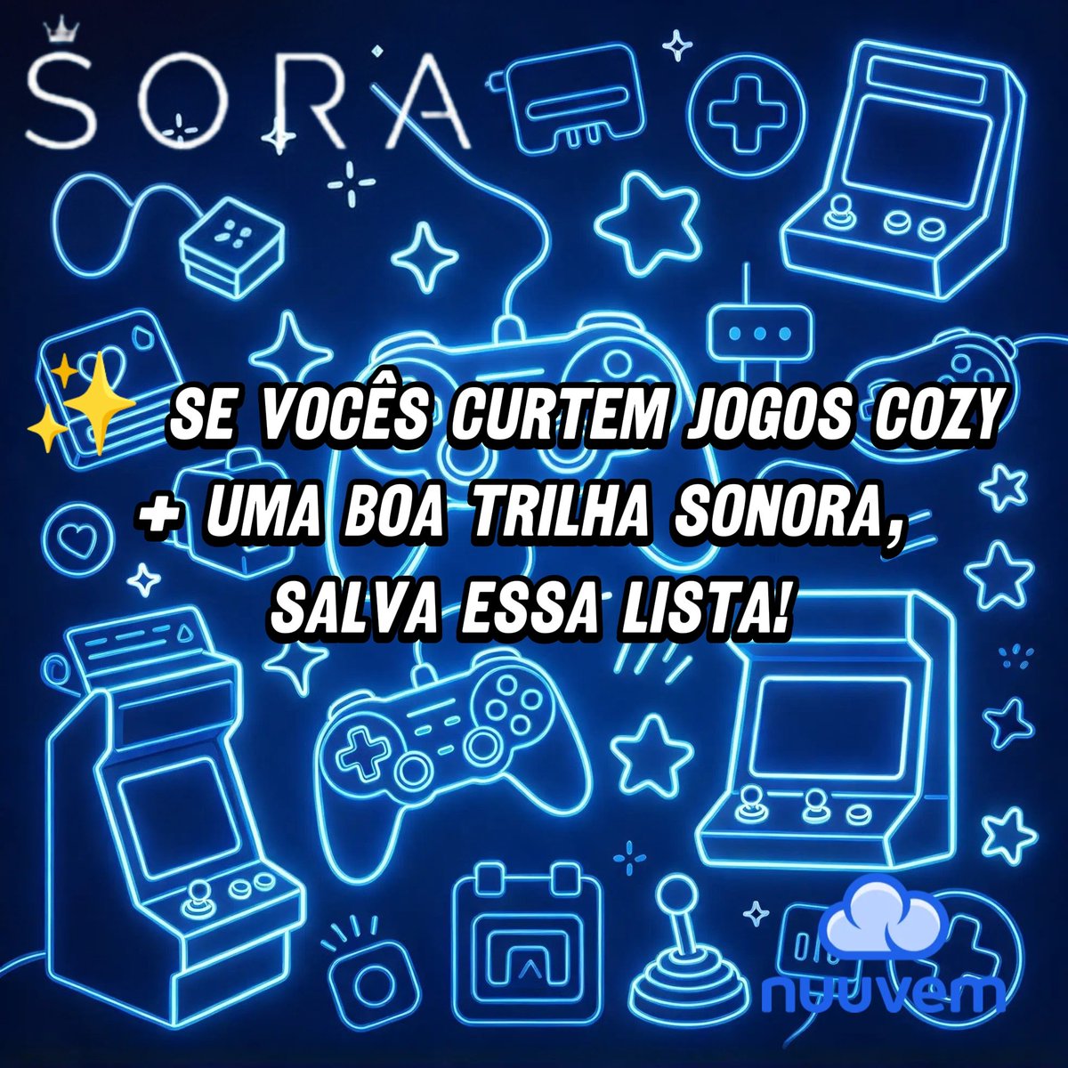 Tchlly_'s tweet photo. Agora segue para eu saber que vc tá comprometido a ZERAR UM DESSES JOGOS!

A @tchlly_ faz parte do #nuusquad da @nuuvem então  por isso que a gente @soraproducoes estamos mandando essa dica para você!🕹️✨ https://t.co/0DcAzqbIoO