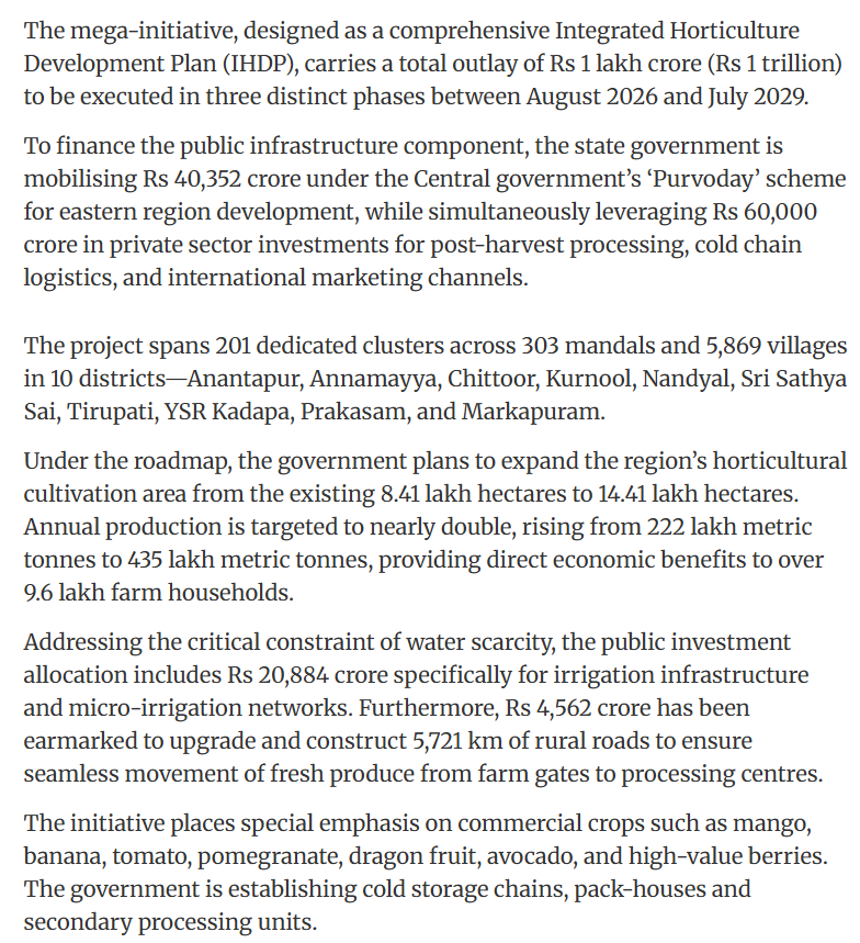 apdevforum's tweet photo. ‘Global Horticulture Hub – Rayalaseema Rising’ project. #InvestinAndhra https://t.co/cRRDBFu4zW