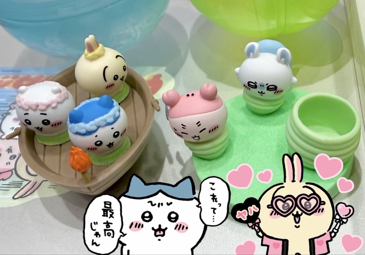 pryapyo's tweet photo. 今日のちい活🎀
用事の後うろうろしてたら近くのガチャ屋さんの入荷情報❣️デスクトップフィギュア2回×2週回せました🫶🏻欲しかった2つが被ったけど子どもとわけっこするからよかった～ https://t.co/ztlePhGXy0