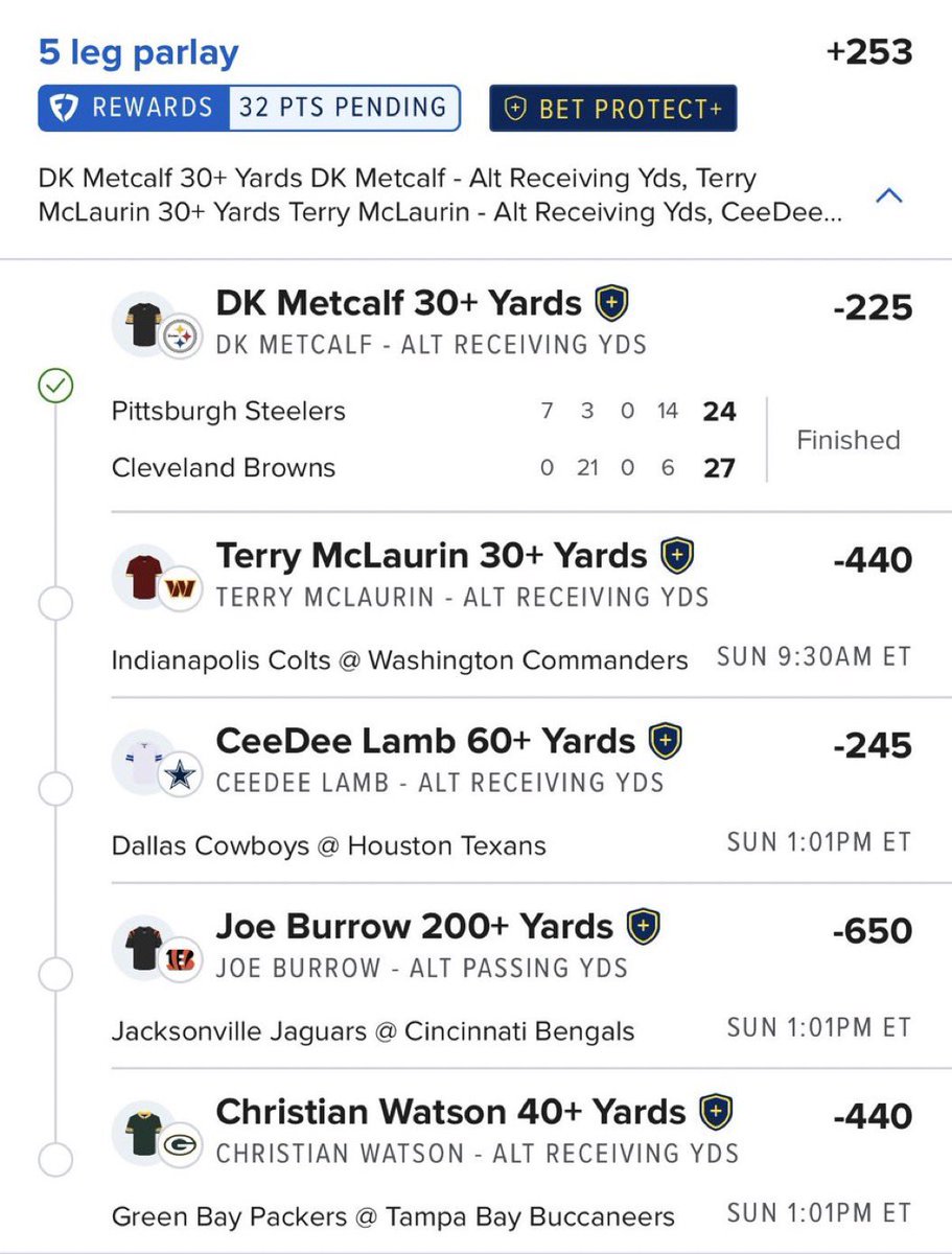 triciatips_'s tweet photo. On to Sunday 😎

✅ Metcalf 30+ Yards 💰💰

4 legs to go..

@Playbook https://t.co/UtDZYdB9KE