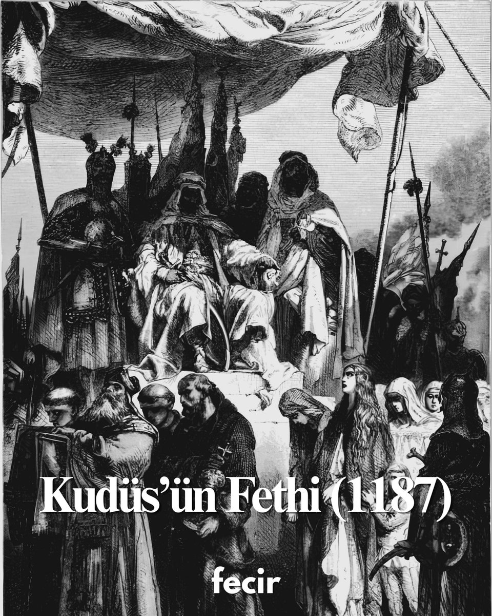 fecirdergi's tweet photo. Kudüs’ün Fethi‘nin 839. yıl dönümünde, Mukaddes Kudüs’ü adalet ve merhametle kucaklayan, 88 yıllık haçlı işgaline son veren, Selahattin Eyyubi ve ordusunu rahmet minnet ve saygıyla anıyoruz.
Ve inanıyoruz ki Kudüs tekrardan feth olunacaktır..
#fecir #kudüs https://t.co/K22caDnenY