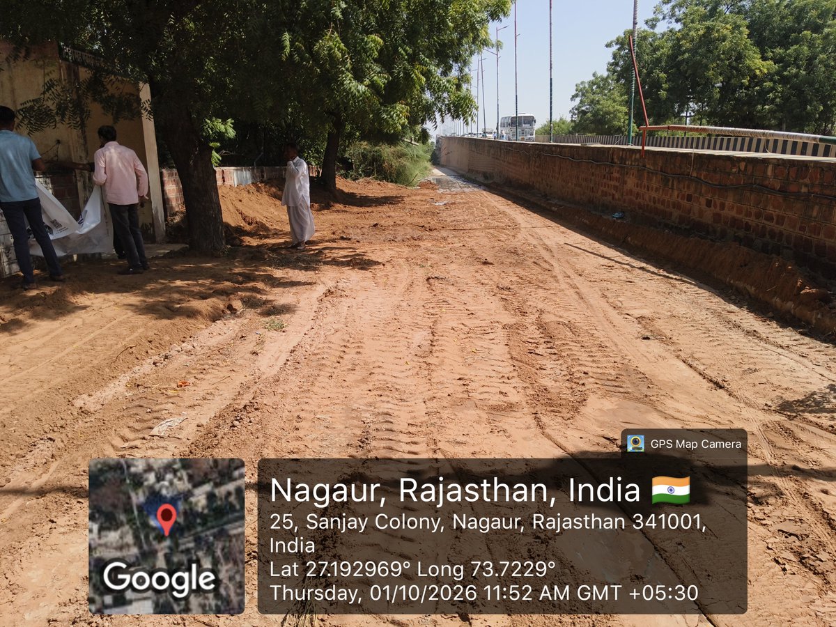 lcipmcnagaur's tweet photo. 1 अक्टूबर 2026 को LCIPMC, नागौर द्वारा #SwachhtaHiSeva अभियान चलाया गया।
वहीं दूसरी ओर नगर परिषद नागौर द्वारा सीवेज का गंदा पानी छोड़े जाने से अस्वच्छ स्थिति उत्पन्न हुई।
क्या यह #SHS की भावना के अनुरूप है?
माननीय @DmNagaur @RajGovOfficial से अनुरोध है कि मामले पर तुरंत संज्ञान https://t.co/PvqkmkE6Ld