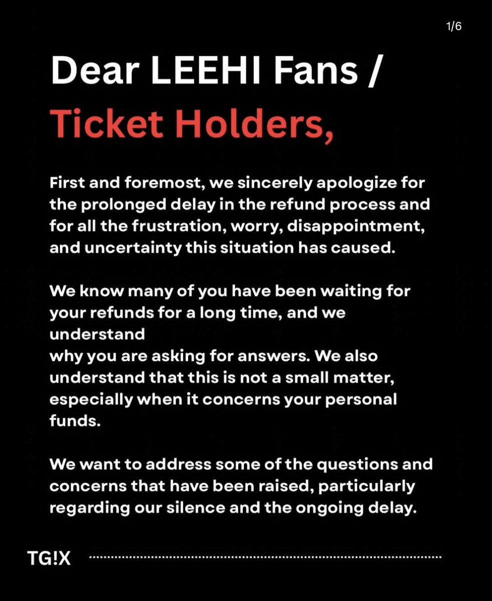rfkarar's tweet photo. Refund ticket LEE HI JAKARTA ini sumpah makin gak jelas banget. Udah 2 bulan dari pembatalan masih gak ada kejelasan.

Diminta update, tapi yg diminta apa yg dikasih apa, mana ditutup komennya. Dari statement panjang kali lebar ini sama sekali gak ada intinya, KAPAN REFUND?? https://t.co/rqlO2b37Xs