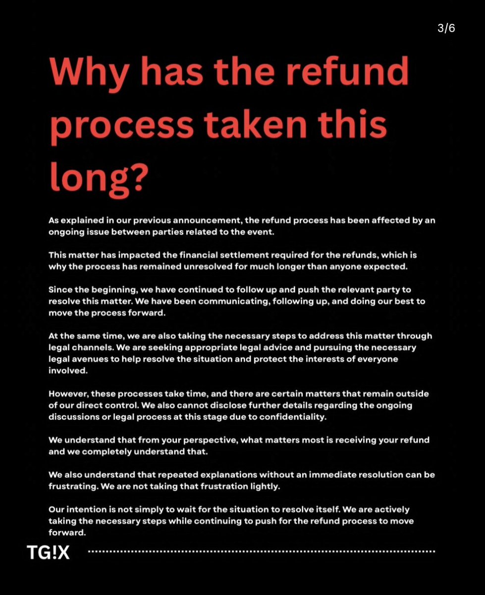 rfkarar's tweet photo. Refund ticket LEE HI JAKARTA ini sumpah makin gak jelas banget. Udah 2 bulan dari pembatalan masih gak ada kejelasan.

Diminta update, tapi yg diminta apa yg dikasih apa, mana ditutup komennya. Dari statement panjang kali lebar ini sama sekali gak ada intinya, KAPAN REFUND?? https://t.co/rqlO2b37Xs