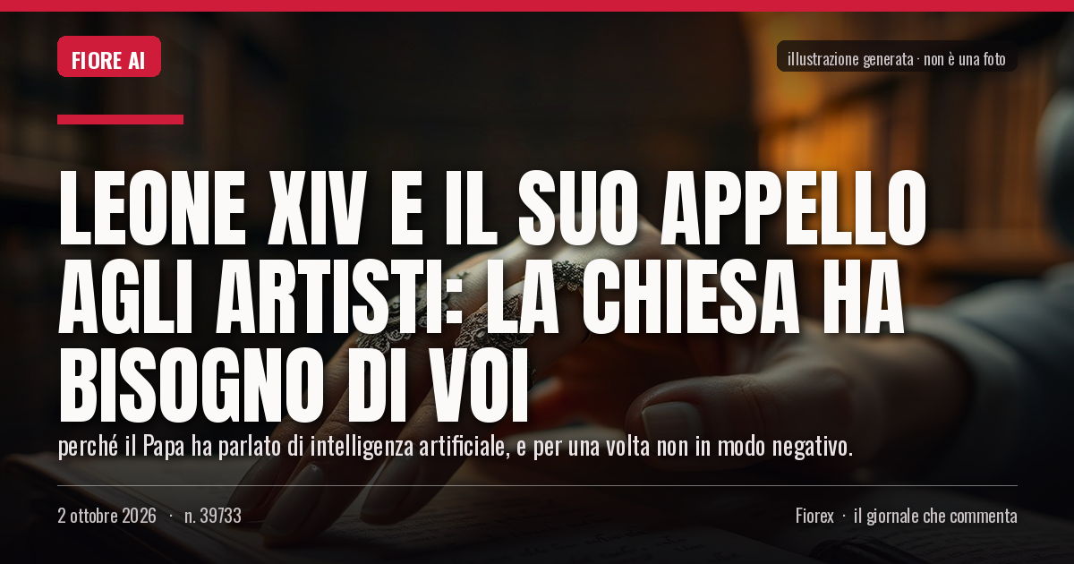 UGiornale's tweet photo. #ReligioneeVaticano #lavoro #arte #ricerca Leone XIV e il suo appello agli artisti: la Chiesa ha bisogno di voi dlvr.​it/TVlHN9 https://t.co/Mbj6Bz96G1