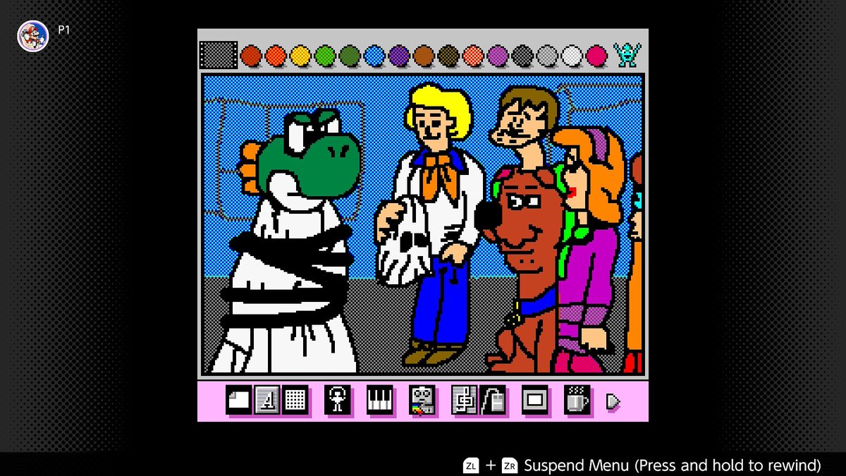 TweeterNicholas's tweet photo. Just got done watching Scooby-Doo and the Alien Invaders and Scooby-Doo on Zombie Island for Scoobtober! 
#MarioPaint #ScoobyDoo #Scoobtober #FanArt #Halloween https://t.co/74E9Fa30rr